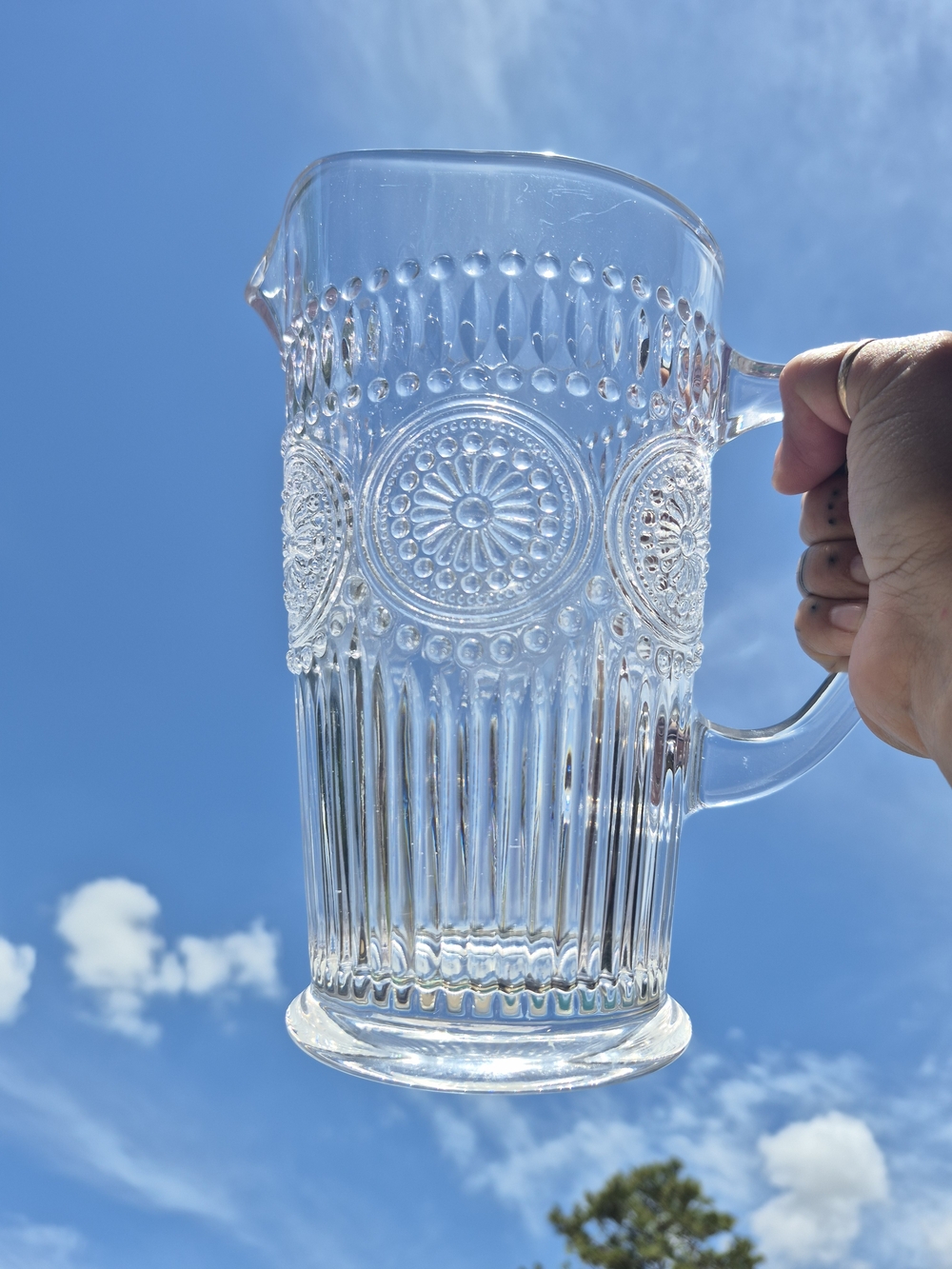 Kingrol 50oz. Vintage Glass Pitcher